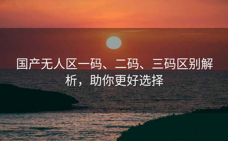 国产无人区一码、二码、三码区别解析，助你更好选择